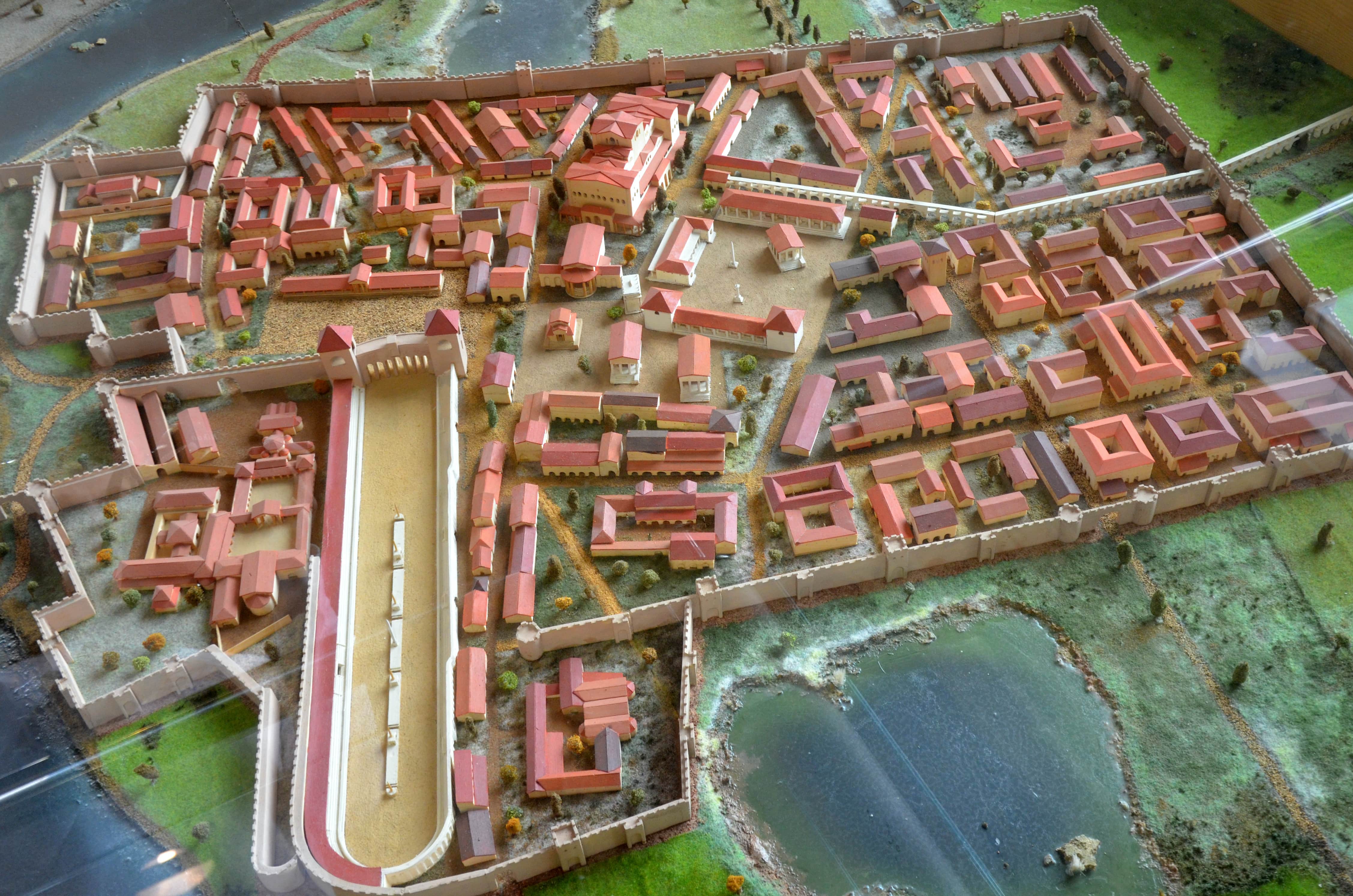 A scale model of Sirmium in Sremska Mitrovica, Serbia